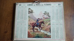 Calendrier Des Postes Et Des Télégraphes 1924 - Passage Du Ruisseau - Grand Format : 1921-40