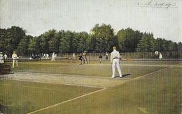 Illustration Tennis Masculin: Le Match - Serie 391-4 - Carte Dos Simple - Tennis