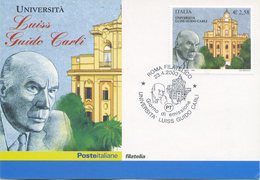 ITALIA - FDC MAXIMUM CARD 2003 - UNIVERSITA' LUISS GUIDO CARLI - ANNULLO SPECIALE - Cartoline Maximum