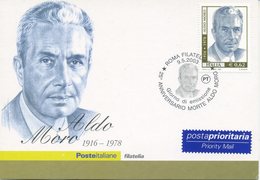 ITALIA - FDC MAXIMUM CARD 2003 - ALDO MORO - ANNULLO SPECIALE - Cartoline Maximum