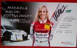 Mikaela Ahlin Kottulinsky  (PWR Racing Team) - Handtekening