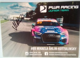 Mikaaela Ahlin Kottulinsky Signed Card - Autógrafos