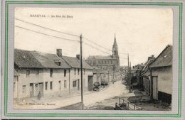 CPA - BEAUVAL (80) - Aspect De La Rue Du Bacq Au Début Du Siècle - Acheux En Amienois