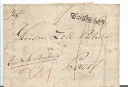 AV097 /ÖSTERREICH -  Steyr 1807, D'Austriche In Schreibschrift Nach Paris. Taxe 24 / 13 Für Thurn & Taxis - ...-1850 Vorphilatelie