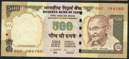 INDIA P99f1 500 RUPEES 2010 #OQF NO LETTER   Sign.20  VF - Inde