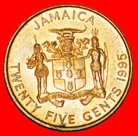 + GARVEY (1887-1940): JAMAICA ★ 25 CENTS 1995 MINT LUSTER! LOW START ★ NO RESERVE! - Jamaique