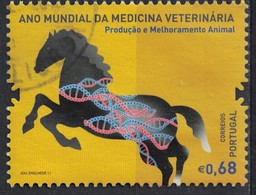 Portugal 2011 Oblitéré Used Année Mondiale De La Médecine Vétérinaire Cheval SU - Gebraucht