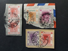 STAMPS HONG KONG 1941 -1945 King George VI   茅根 中國 FRAGMANT - Cartas & Documentos