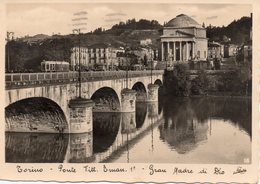 Torino - Ponte Vitt. Emanuele - Grande Madre - Tram - Fg Vg1934 - Ponts