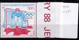 Saint Pierre Et Miquelon Neuf **  1988 N° 487 - Unused Stamps