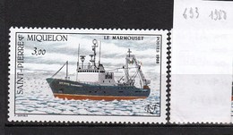 Saint Pierre Et Miquelon Neuf **  1987 N° 493 - Ungebraucht