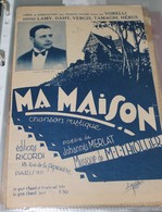 Partition De "Ma Maison " - Partitions Musicales Anciennes