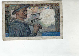 Billet De 10 Francs Mineur - Le 19-11-1942 En T B- - 10 F 1941-1949 ''Mineur''