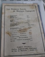 Partition De " Les Derniers Succés De Musique Espagnole " - Scores & Partitions