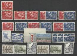 1956/75 Danimarca Denmark Danmark 27 Valori MNH**/USED - Unused Stamps