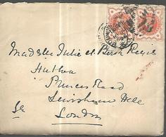 Royaume Uni  Lettre Du  1896    Pour Londres  Paire Du Half Penny  ( Correspondance ) - Brieven En Documenten