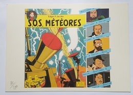 DOCUMENT PUBLICITAIRE - BLAKE ET MORTIMER - EDGAR J. JACOBS - S.O.S. METEORES - HC/250 - CARTONNEE - 21 X 15 Cm - Jacobs E.P.