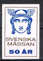 Viñeta, Label, Vignette SUECIA Sverige. SVENSKA MÄSSAN, 50 Ar  * - Varietà & Curiosità