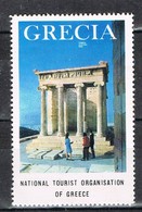 Viñeta, Label , Vignette GRECIA, Grece, Griechenland. Tourism, Turismo, El PARTENON ** - Varietà & Curiosità