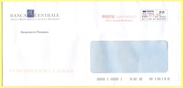 SAN MARINO - 2019 - P.P. + Ema, Red Cancel - Banca Centrale Della Repubblica Di San Marino - Viaggiata Da San Marino - Covers & Documents