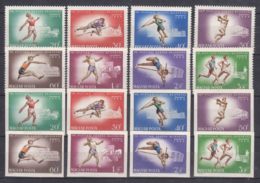 Hungary 1966 Sport Mi#2262-2269 A And B Perforated And Imperforated, Mint Hinged - Ungebraucht