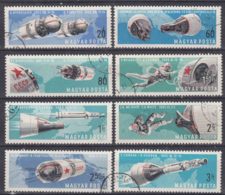 Hungary 1966 Cosmos Space Exploration Mi#2299-2306 Used - Oblitérés