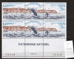 Saint Pierre Et Miquelon Neuf ** 1989 Bas De Feuille, Coin Daté - Ongebruikt