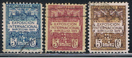 (3E 156) ESPAÑA . BARCELONA // YVERT 1, 2, 3 // EDIFIL 1, 2, 3 //  1929 - Barcelona