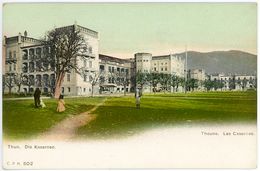 CPA Suisse Schweiz Thun Thoune Les Casernes - Die Kasernen - Non Circulée "1900" - Thun