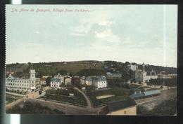 CPA Québec Sainte Anne De Beaupré , Village From The River - Ste. Anne De Beaupré