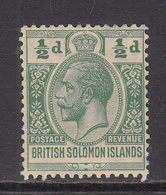 1913 1924 Solomon Islands KGV 1/2d Mint HINGED - Iles Salomon (...-1978)