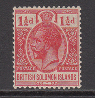 1913 1924 Solomon Islands KGV 1 1/2d Mint HINGED - Iles Salomon (...-1978)