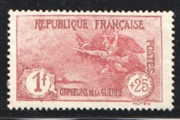 1926  Orphelins 3è Série 2 Fr + 25cent Yv 231 (*) - Nuovi
