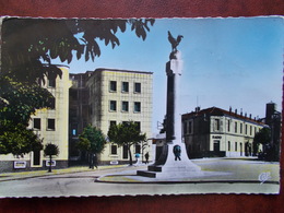 ALGÉRIE - SOUK AHRAS - La Place Du Monument. (Radio) CPSM - Souk Ahras