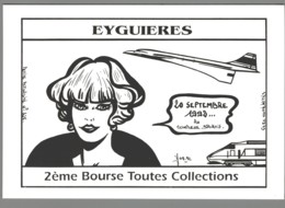 CPM 13 - Eyguières - 2ème Bourse Toutes Collections - 1992 - Dessin De Jacques Lardie - Eyguieres