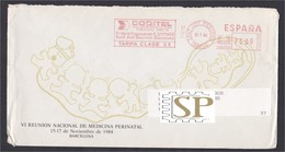 España 1984 IV Reunion Medicina Perinatal Red Meter Franquia Franchise Pitney Bowes Coditel Sant Just D'Esvern Barna - Postage Free