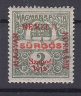 Hungary Szegedin Szeged 1919 Mi#2 Mint Hinged - Szeged