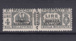 Italy Colonies Somalia 1928 Parcel Post Pacchi Postali Sassone#63 Mint Hinged - Somalie