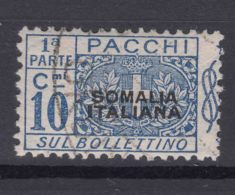 Italy Colonies Somalia 1917 Parcel Post Pacchi Postali Sassone#2 Used Separated - Somalië