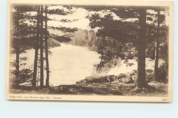 1932 Sepia View Card - High Falls, Near Bracebridge Ont # 309 Unused - 1903-1954 De Koningen