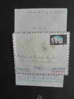 Timbre UAR EGYPTE  Air Mail  80M  Cachet  Port Saïd  CARGO DONAI 1966 Messagerie Maritime  Vers Paris -- Mai 2019 Cla L - Poste Aérienne