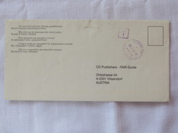 Finland 1992 Cover Helsinki To Austria - Tax Due Cancel - Lettres & Documents