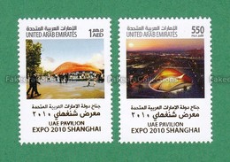 2010 UAE Emirates Emirats Arabes Arabi - Pavilion EXPO 2010 Shanghai China 2v MNH ** - Universal Expositions - As Scan - 2010 – Shanghai (Chine)