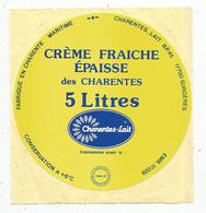 Autocollant , Crème Fraiche épaisse Des CHARENTES , CHARENTES-LAIT ,  17,  SURGERES - Aufkleber