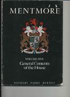 Mentmore Vol. 5 Catalogue Of The General Contents Of The House - Sotheby's - Art