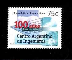 770580926 1995 SCOTT 1885 POSTFRIS  MINT NEVER HINGED EINWANDFREI  (XX) -  ARGENTINE ENGINEERS CENTER CENT - Neufs