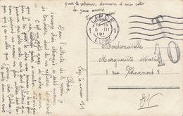 113/29 - Carte Fantaisie LIEGE 5 III 1919 - Taxation De FORTUNE 10 (centimes) - Manque De Timbres-Taxe à LIEGE - Cartas & Documentos
