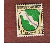 GERMANIA (GERMANY) - SG F1 -  1945 FRENCH ZONE:   ARMS (RHEINLAND)   - USED° - Amtliche Ausgaben