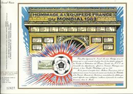 Oeuvres Sociales Des PTT , Spécial Voeux , FONT ROMEU Equipe De France 82 , 31.12.1982 , N° YT 2209 , Exemplaire N°12427 - Deportes