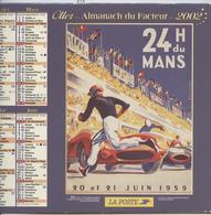 Le Mans,24 H Du Mans,calendrier 2002, Affiche 1959, Départ De La Course,Beligond, Verso, Voiture Unic, Affiche, Delavat - Bekleidung, Souvenirs Und Sonstige